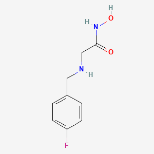 N~2~-[(4-Fluorophenyl)methyl]-N-hydroxyglycinamide