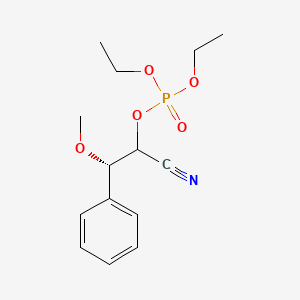 (2S)-1-Cyano-2-methoxy-2-phenylethyl diethyl phosphate