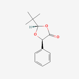 molecular formula C13H16O3 B14186530 (2S,5R)-2-tert-Butyl-5-phenyl-1,3-dioxolan-4-one CAS No. 834909-35-2