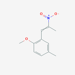 molecular formula C11H13NO3 B14186580 1-Methoxy-4-methyl-2-(2-nitroprop-1-en-1-yl)benzene CAS No. 922502-79-2