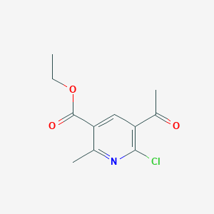 Ethyl 5-acetyl-6-chloro-2-methylpyridine-3-carboxylate