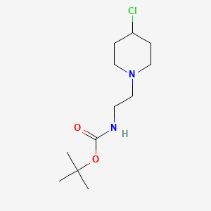 molecular formula C12H23ClN2O2 B14186599 tert-Butyl [2-(4-chloropiperidin-1-yl)ethyl]carbamate CAS No. 857637-30-0