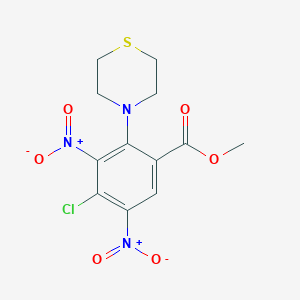 Methyl 4-chloro-3,5-dinitro-2-(thiomorpholin-4-yl)benzoate