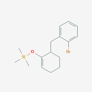 ({6-[(2-Bromophenyl)methyl]cyclohex-1-en-1-yl}oxy)(trimethyl)silane