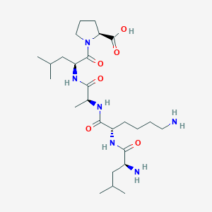 molecular formula C26H48N6O6 B14186650 L-Leucyl-L-lysyl-L-alanyl-L-leucyl-L-proline CAS No. 896099-82-4