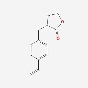 molecular formula C13H14O2 B14186651 3-[(4-Ethenylphenyl)methyl]oxolan-2-one CAS No. 876156-34-2