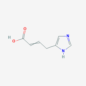 molecular formula C7H8N2O2 B14186672 4-(1H-Imidazol-5-yl)but-2-enoic acid CAS No. 848133-10-8