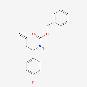 Carbamic acid, [1-(4-fluorophenyl)-3-butenyl]-, phenylmethyl ester