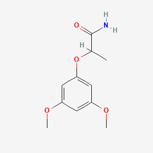 molecular formula C11H15NO4 B14186781 2-(3,5-Dimethoxyphenoxy)propanamide CAS No. 854672-81-4