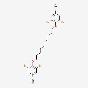 molecular formula C24H24Br4N2O2 B14186812 4,4'-[Decane-1,10-diylbis(oxy)]bis(3,5-dibromobenzonitrile) CAS No. 917981-05-6