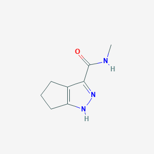 B1418682 N-methyl-1H,4H,5H,6H-cyclopenta[c]pyrazole-3-carboxamide CAS No. 1335131-21-9