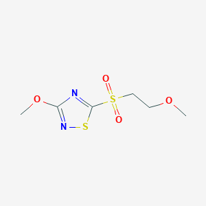 molecular formula C6H10N2O4S2 B14186858 3-Methoxy-5-(2-methoxyethanesulfonyl)-1,2,4-thiadiazole CAS No. 922504-62-9