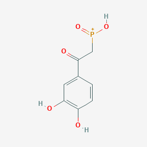 molecular formula C8H8O5P+ B14186866 [2-(3,4-Dihydroxyphenyl)-2-oxoethyl](hydroxy)oxophosphanium CAS No. 848752-70-5