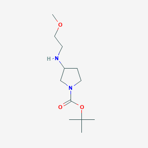 molecular formula C12H24N2O3 B1418689 叔丁基 3-((2-甲氧基乙基)氨基)吡咯烷-1-羧酸酯 CAS No. 887587-33-9