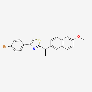 4-(4-Bromophenyl)-2-[1-(6-methoxynaphthalen-2-yl)ethyl]-1,3-thiazole