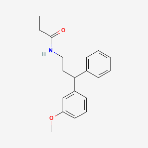 N-[3-(3-Methoxyphenyl)-3-phenylpropyl]propanamide