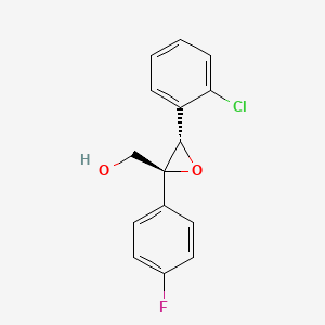 [(2S,3S)-3-(2-Chlorophenyl)-2-(4-fluorophenyl)oxiran-2-yl]methanol