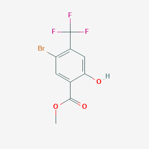 molecular formula C9H6BrF3O3 B1418692 5-溴-2-羟基-4-(三氟甲基)苯甲酸甲酯 CAS No. 1131587-92-2