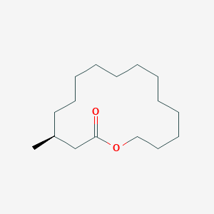 molecular formula C16H30O2 B14186923 Oxacyclohexadecan-2-one, 4-methyl-, (4S)- CAS No. 854916-51-1