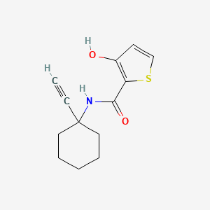 molecular formula C13H15NO2S B14186929 N-(1-ethynylcyclohexyl)-3-hydroxythiophene-2-carboxamide CAS No. 918135-82-7