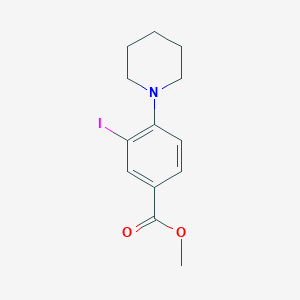 B1418693 Methyl 3-iodo-4-(piperidin-1-yl)benzoate CAS No. 1131614-63-5