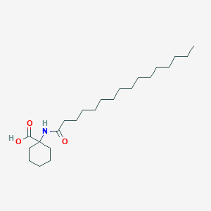 molecular formula C23H43NO3 B14186935 1-(Hexadecanoylamino)cyclohexane-1-carboxylic acid CAS No. 873544-89-9