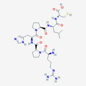 N~5~-(Diaminomethylidene)-L-ornithyl-L-prolyl-L-histidyl-L-prolyl-L-leucyl-L-cysteine