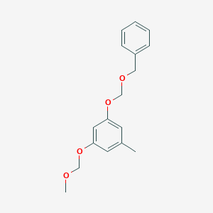 molecular formula C17H20O4 B14186948 1-[(Benzyloxy)methoxy]-3-(methoxymethoxy)-5-methylbenzene CAS No. 928048-35-5