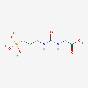 N-{[3-(Trihydroxysilyl)propyl]carbamoyl}glycine