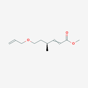 molecular formula C11H18O3 B14186971 Methyl (4S)-4-methyl-6-[(prop-2-en-1-yl)oxy]hex-2-enoate CAS No. 922724-86-5