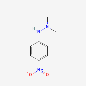 molecular formula C8H11N3O2 B14186982 Hydrazine, 1,1-dimethyl-2-(4-nitrophenyl)- CAS No. 874398-04-6