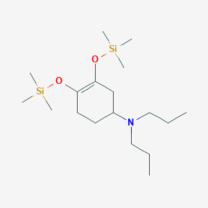 molecular formula C18H39NO2Si2 B14187016 N,N-Dipropyl-3,4-bis[(trimethylsilyl)oxy]cyclohex-3-en-1-amine CAS No. 834918-91-1