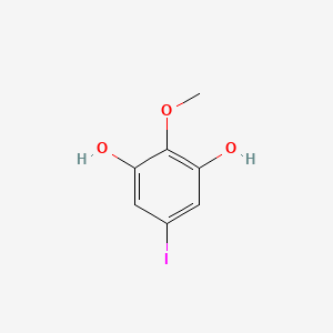 molecular formula C7H7IO3 B14187032 5-Iodo-2-methoxybenzene-1,3-diol CAS No. 916905-37-8