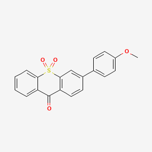 molecular formula C20H14O4S B14187044 9H-Thioxanthen-9-one, 3-(4-methoxyphenyl)-, 10,10-dioxide CAS No. 890045-49-5