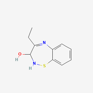 molecular formula C10H12N2OS B14187057 4-Ethyl-2,3-dihydro-1,2,5-benzothiadiazepin-3-ol CAS No. 921617-15-4