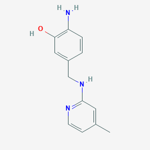 2-Amino-5-{[(4-methylpyridin-2-yl)amino]methyl}phenol