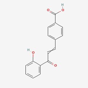 Benzoic acid, 4-[(1E)-3-(2-hydroxyphenyl)-3-oxo-1-propen-1-yl]-