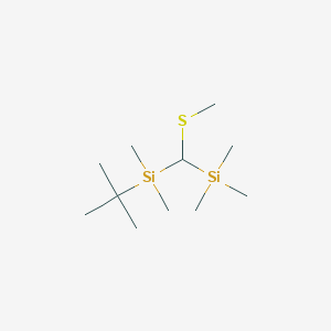 Silane, (1,1-dimethylethyl)dimethyl[(methylthio)(trimethylsilyl)methyl]-