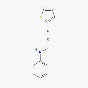 molecular formula C13H11NS B14187085 N-[3-(Thiophen-2-yl)prop-2-yn-1-yl]aniline CAS No. 918866-66-7