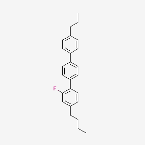 molecular formula C25H27F B14187107 4-Butyl-2-fluoro-1-[4-(4-propylphenyl)phenyl]benzene CAS No. 921605-48-3