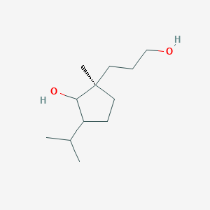 (2R)-2-(3-Hydroxypropyl)-2-methyl-5-(propan-2-yl)cyclopentan-1-ol