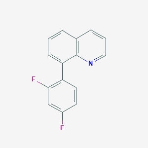 molecular formula C15H9F2N B14187125 8-(2,4-Difluorophenyl)quinoline CAS No. 849416-81-5