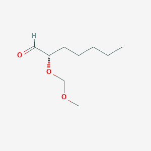 molecular formula C9H18O3 B14187140 (2S)-2-(methoxymethoxy)heptanal CAS No. 923013-16-5