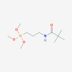 molecular formula C11H25NO4Si B14187151 2,2-Dimethyl-N-[3-(trimethoxysilyl)propyl]propanamide CAS No. 926645-94-5