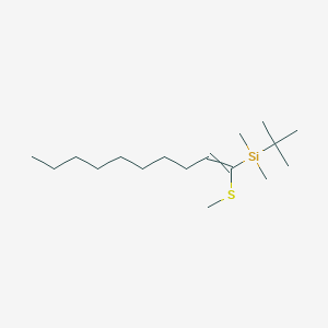 tert-Butyl(dimethyl)[1-(methylsulfanyl)dec-1-en-1-yl]silane