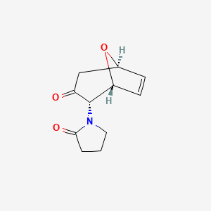 1-[(1R,2S,5R)-3-Oxo-8-oxabicyclo[3.2.1]oct-6-en-2-yl]pyrrolidin-2-one