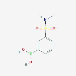 molecular formula C7H10BNO4S B1418718 甲基 3-硼苯磺酰胺 CAS No. 871329-75-8