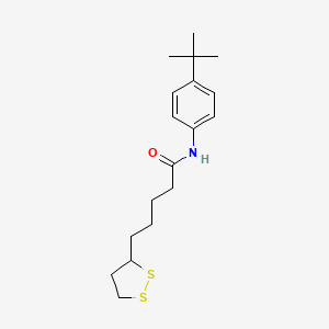 N-(4-tert-Butylphenyl)-5-(1,2-dithiolan-3-yl)pentanamide