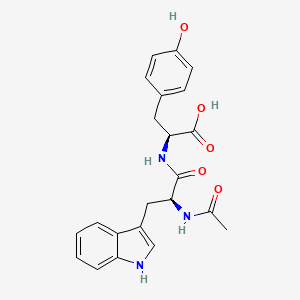 molecular formula C22H23N3O5 B14187188 N-Acetyl-L-tryptophyl-L-tyrosine CAS No. 849108-21-0