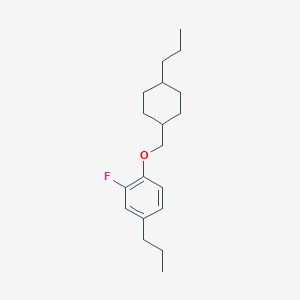 molecular formula C19H29FO B14187234 2-Fluoro-4-propyl-1-[(4-propylcyclohexyl)methoxy]benzene CAS No. 866947-42-4